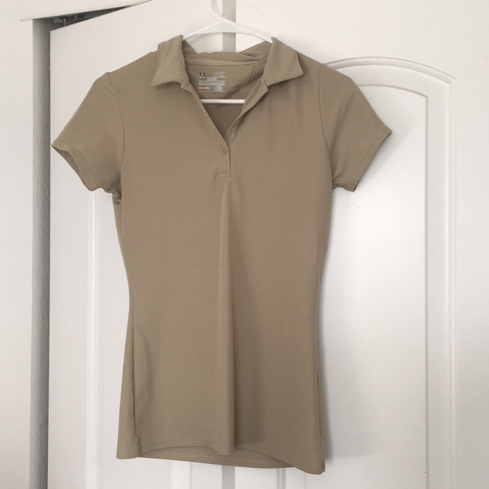 Tan Under Armour Women’s Polo
